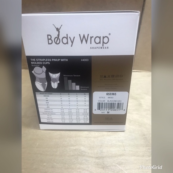 The Body Wrap The Pin Up Strapless Padded bodysuit - Picture 6 of 6